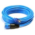 Century Wire & Cable 100' 12/3 Blu Ext Cord D14412100BL